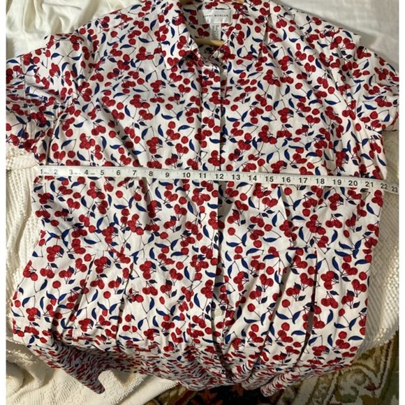 Donna Morgan Red and Blue CHERRY Dress Vintage Style! - Picture 6 of 7